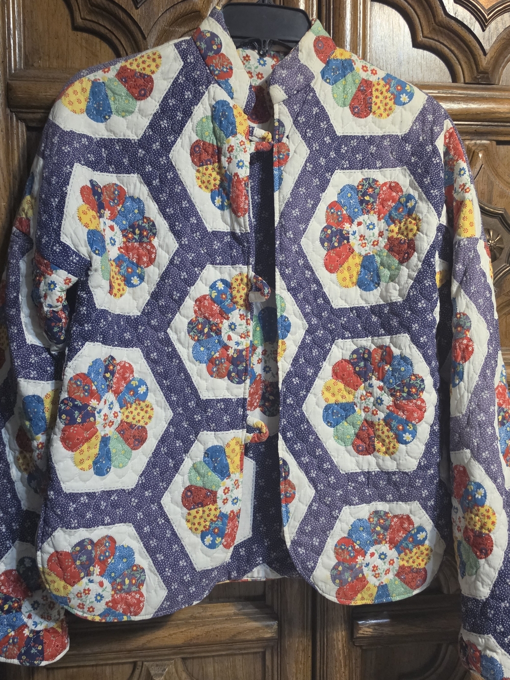 Grandmother's Flower Garden Cheater Print Jacket